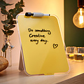 Leitz Chevalet de bureau en verre Leitz Cosy jaune