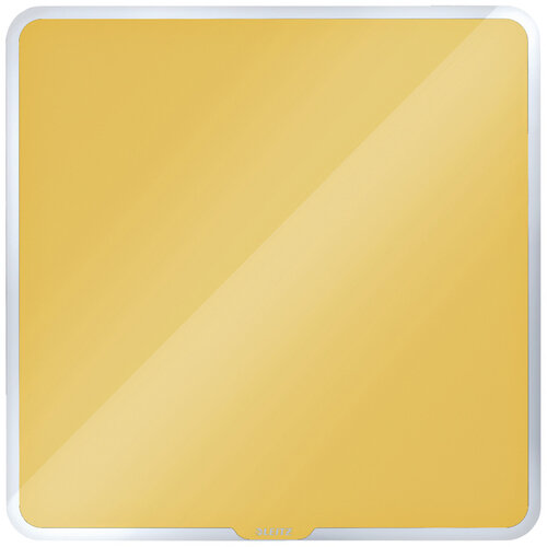 Leitz Tableau en verre magnétique Leitz Cosy 450x450mm jaune
