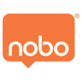 Nobo Glasbord Nobo Impression Pro afgeronde hoeken 1260x710mm briljant wit