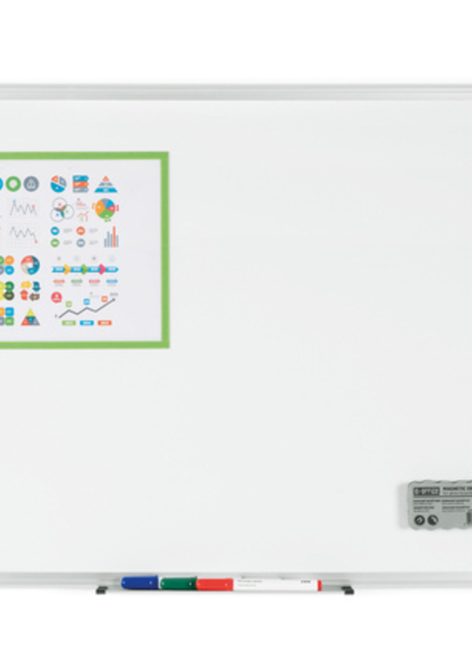 Quantore Whiteboard Quantore 90X120cm emaille magnetisch