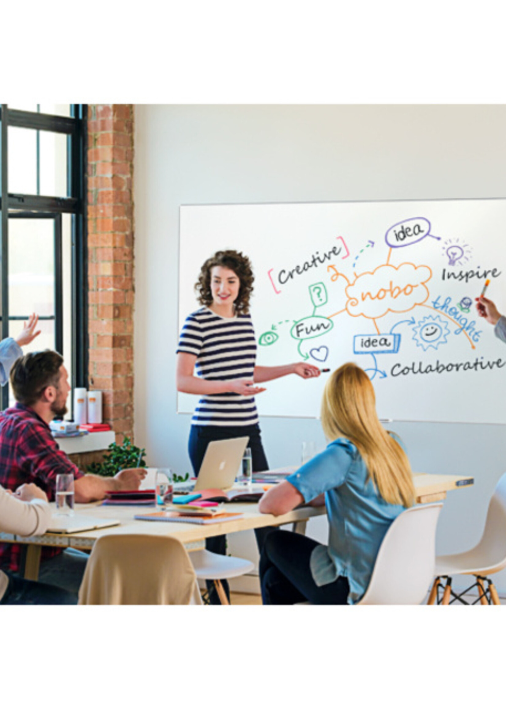 Nobo Whiteboard Nobo Impression Pro Widescreen 69x122cm staal