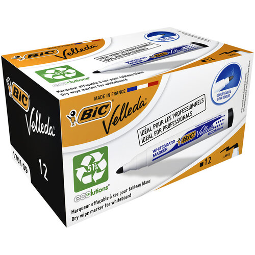 Bic Feutre pour tableau blanc BIC 1701 pointe ogive 1,4mm noir