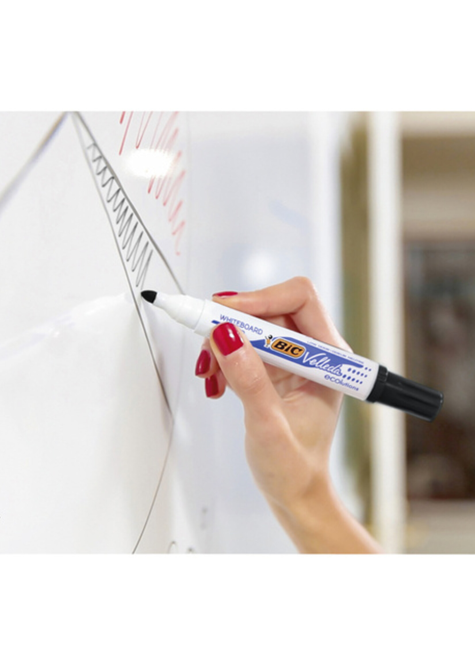 Bic Viltstift Bic 1701 whiteboard rond zwart 1.4mm