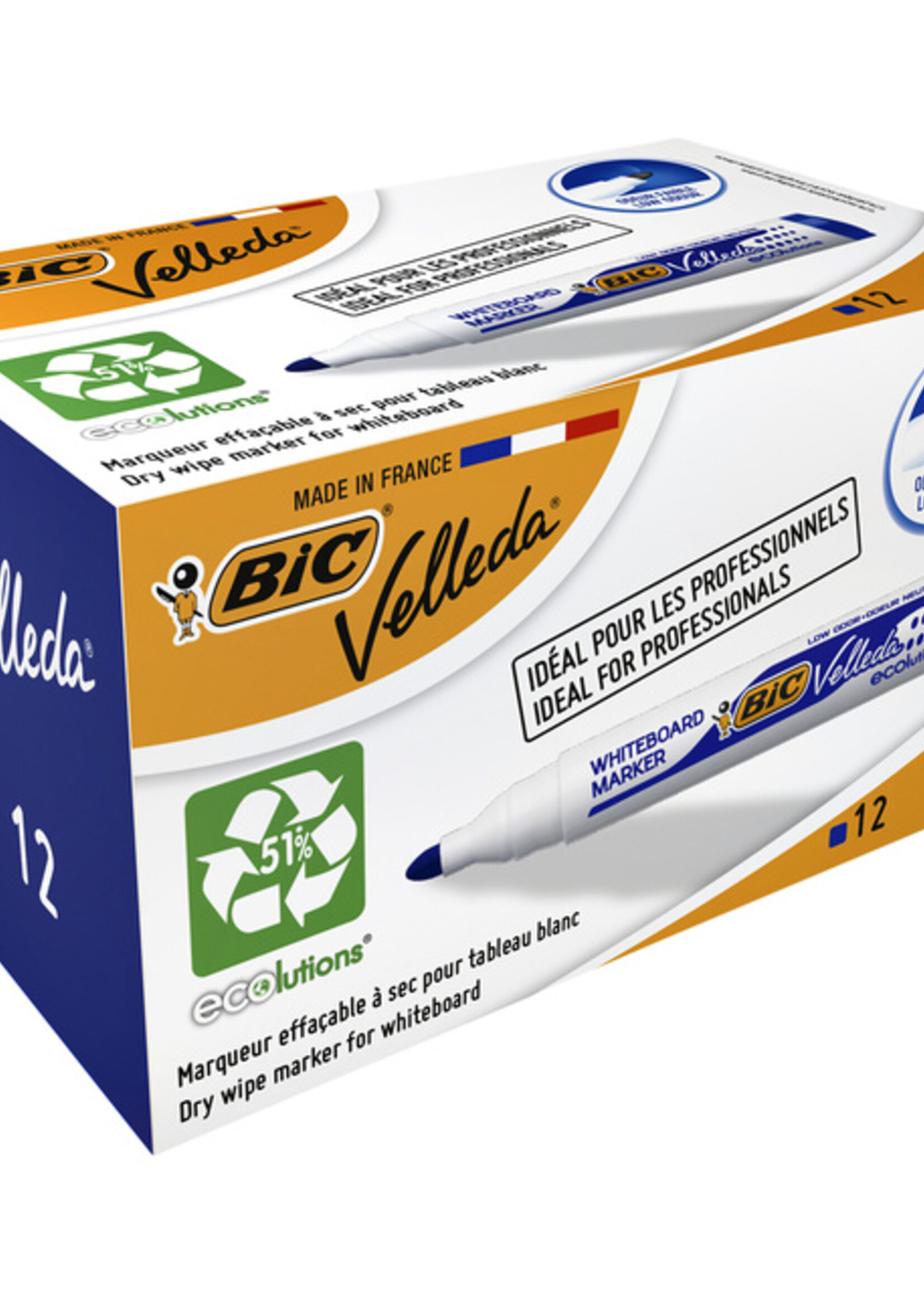 Bic Feutre pour tableau blanc BIC 1701 pointe ogive 1,4mm bleu