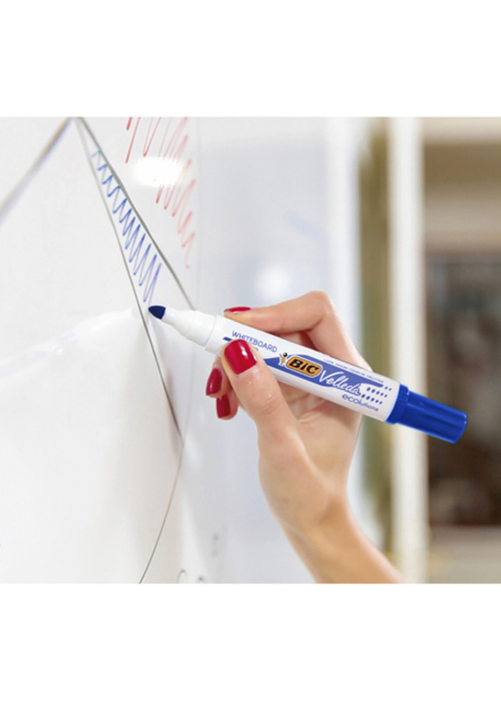 Bic Feutre pour tableau blanc BIC 1701 pointe ogive 1,4mm bleu