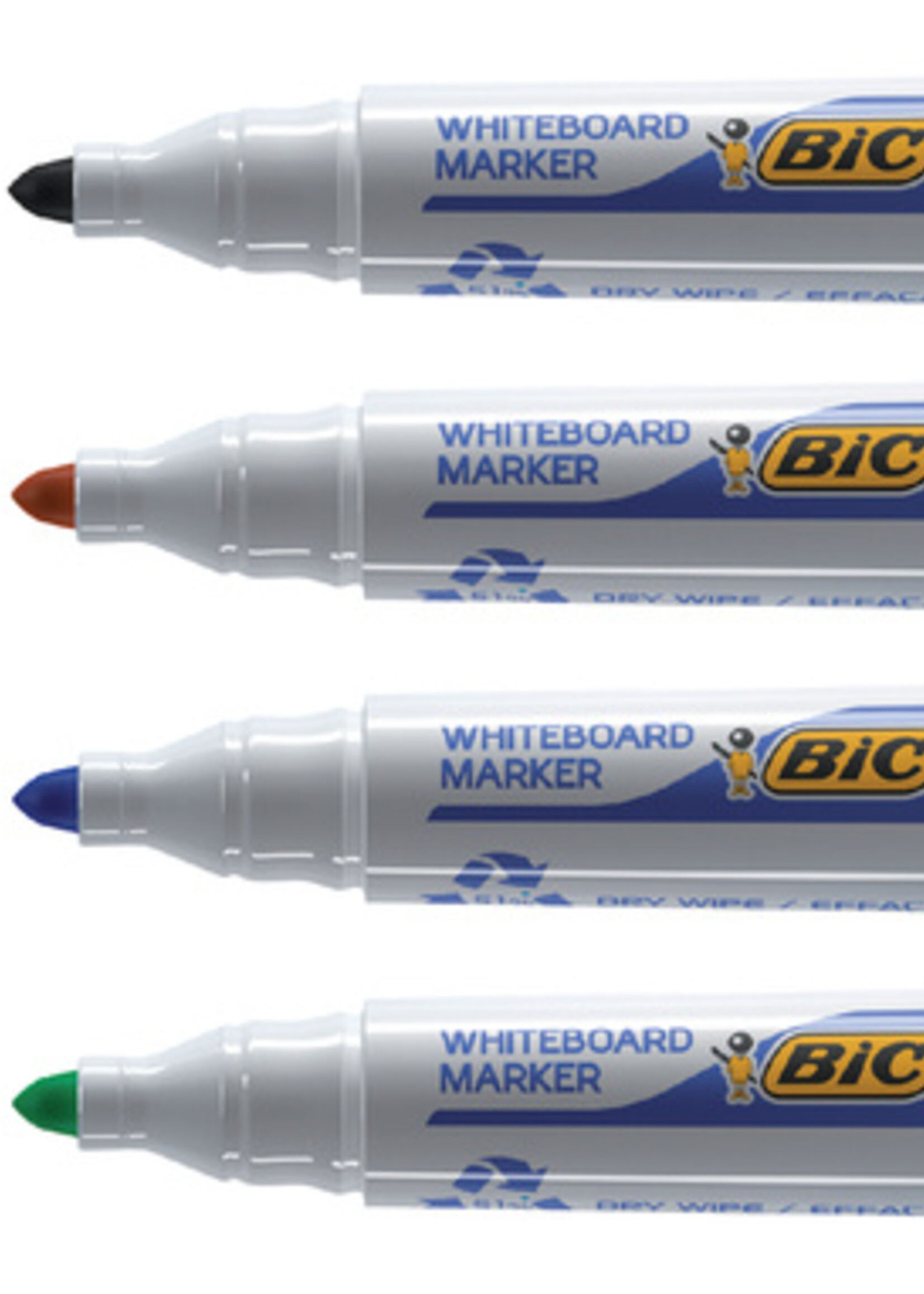 Bic Feutre pour tableau blanc BIC 1704 ogive 1.4mm ass 4 pièces