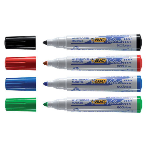 Bic Viltstift Bic 1704 whiteboard rond assorti 1.4mm set à 4st