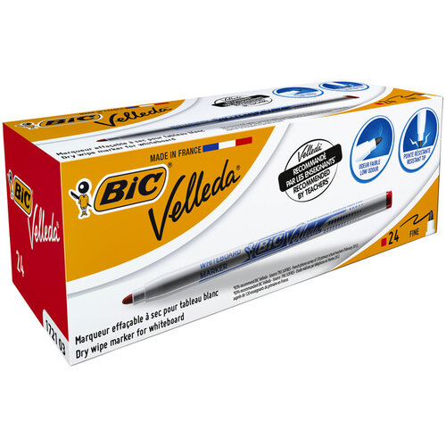 Bic Feutre pour tableau blanc BIC 1721 ogive 1,5mm rouge