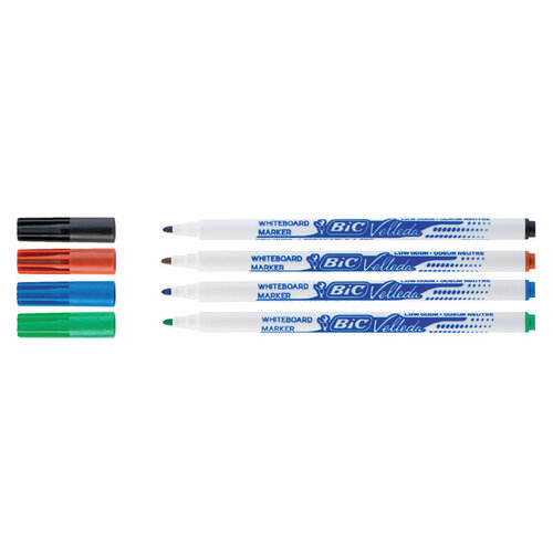 Bic Feutre pour tableau blanc BIC 1701 ogive ass 1.5mm 4 pièces