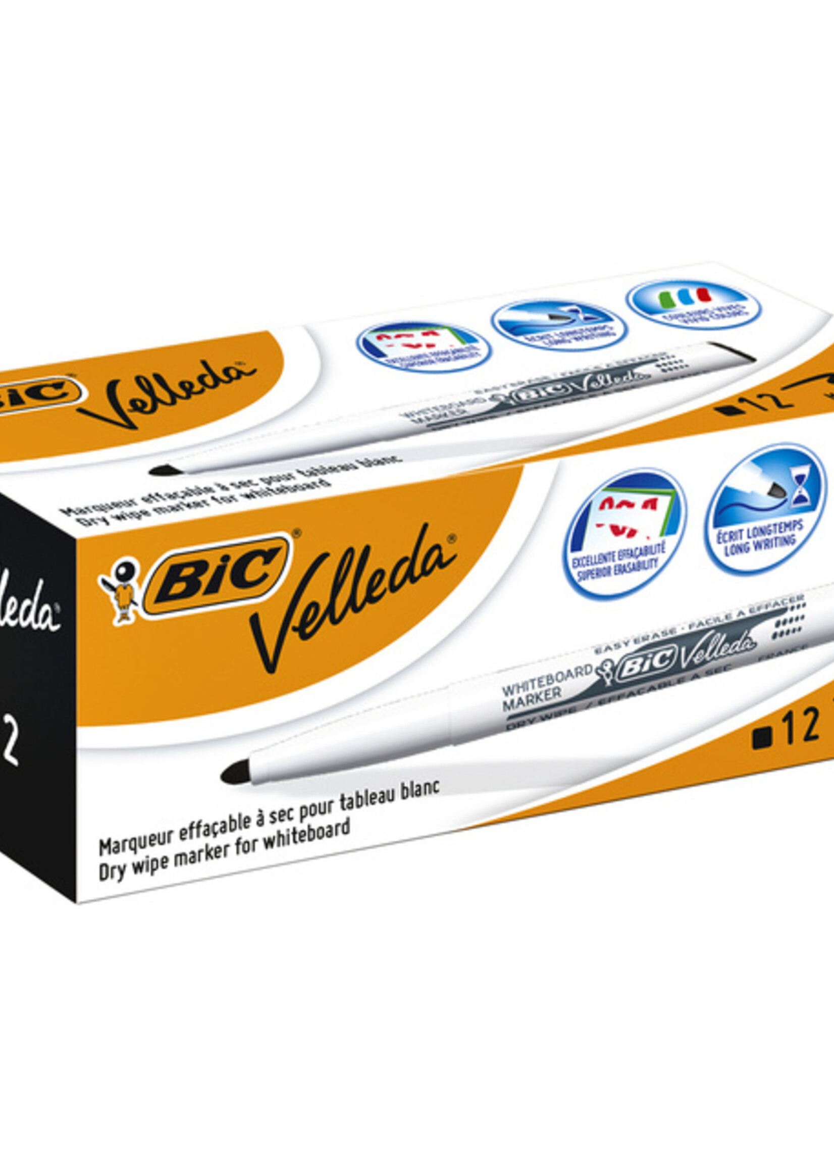 Bic Viltstift Bic 1741 whiteboard rond zwart 1.4mm