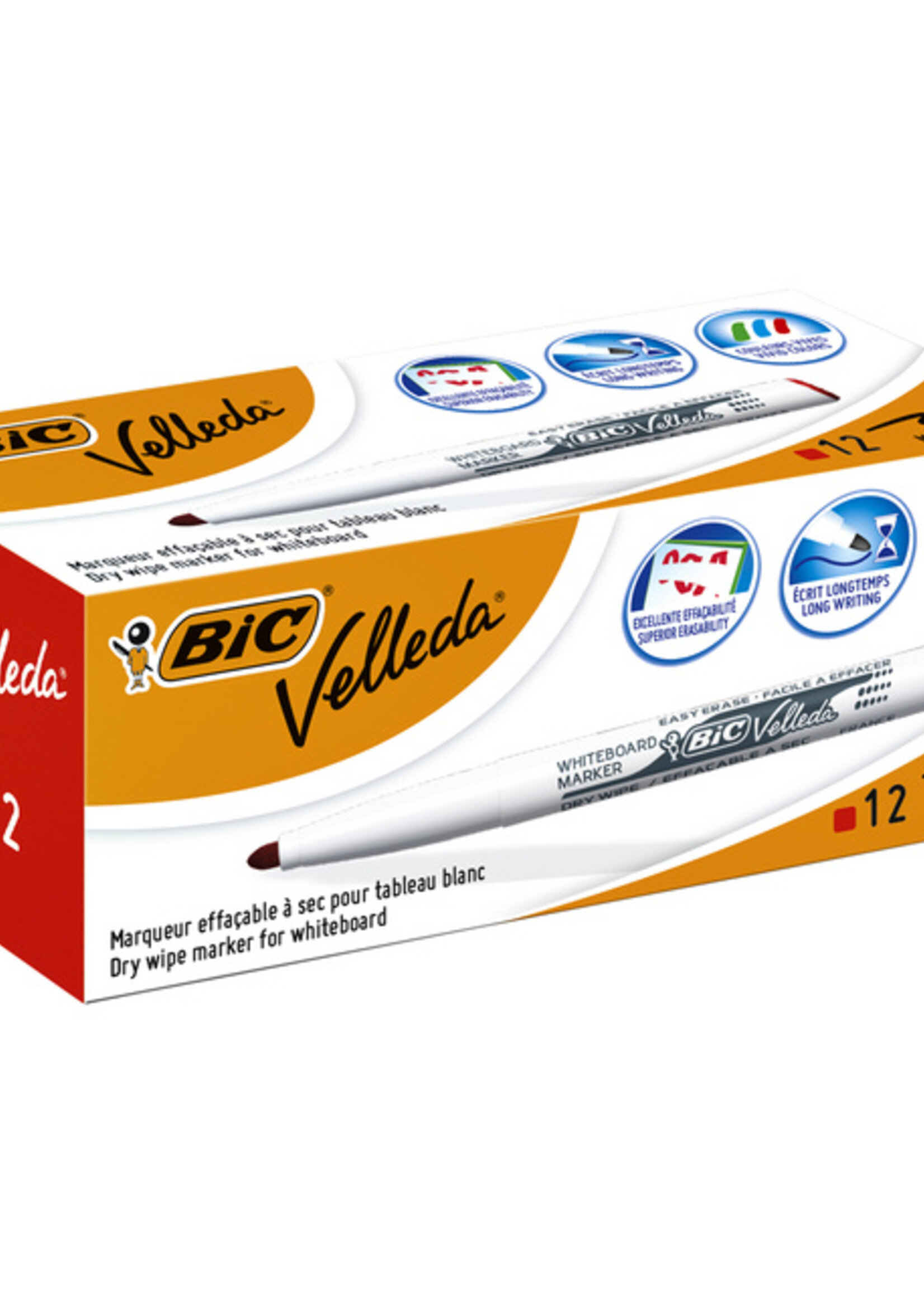 Bic Feutre pour tableau blanc BIC 1741 pointe ogive 1,4mm rouge