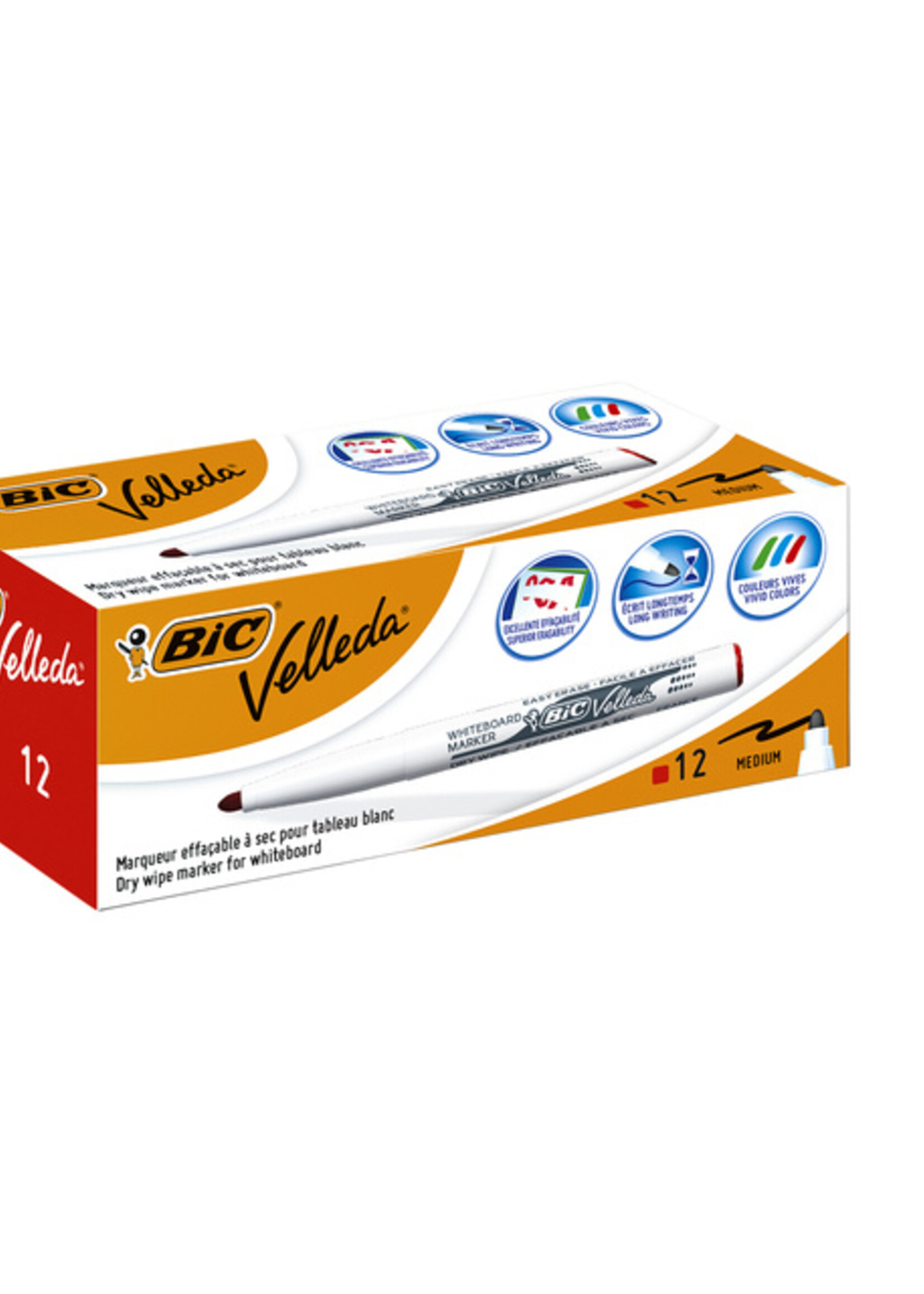 Bic Feutre pour tableau blanc BIC 1741 pointe ogive 1,4mm rouge