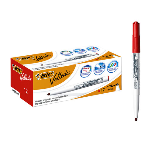 Bic Viltstift Bic 1741 whiteboard rond rood 1.4mm