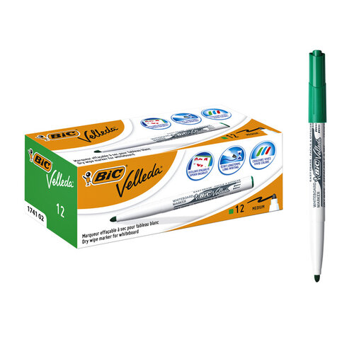 Bic Viltstift Bic 1741 whiteboard rond groen 1.4mm