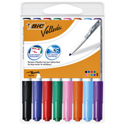 Feutre tableau blanc BIC 1748 ogive assorti 1,4mm 8pcs