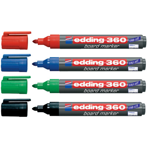 edding Viltstift edding 360 whiteboard rond blauw 3mm