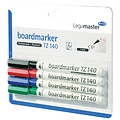 Legamaster Viltstift Legamaster TZ140 whiteboard rond assorti 1mm 4st