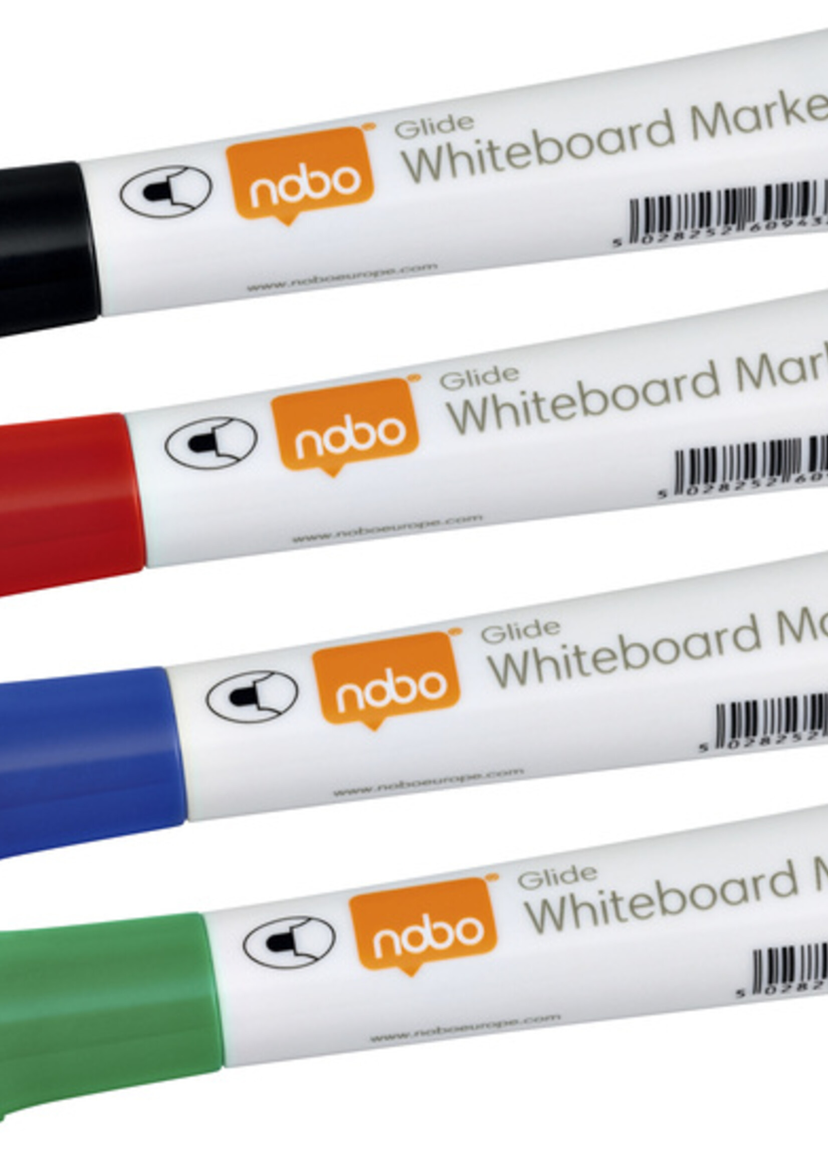 Nobo Viltstift Nobo whiteboard Glide rond assorti 3mm 4st