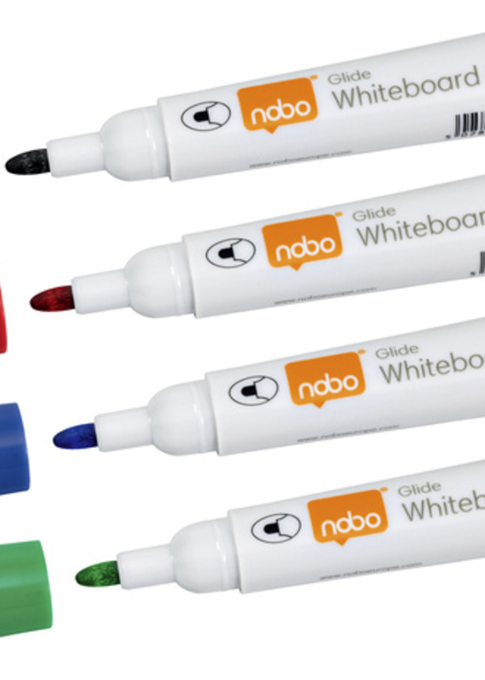 Nobo Feutre tableau blanc Nobo Glide ogive 3mm blister assorti 4 pièces