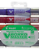 Pilot Viltstift PILOT Begreen whiteboard rond assorti 2.3mm 5stuks