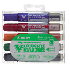 Viltstift PILOT Begreen whiteboard rond assorti 2.3mm 5stuks