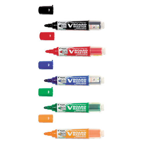 Pilot Viltstift PILOT Begreen whiteboard rond assorti 2.3mm 5stuks