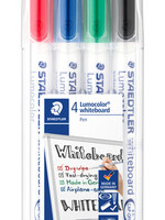 Staedtler Feutre tableau blanc Staedter 301 ogive 1mm 4 pces assorti