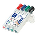 Staedtler Feutre tableau blanc Staedtler 351 ogive 2mm ass 4pcs