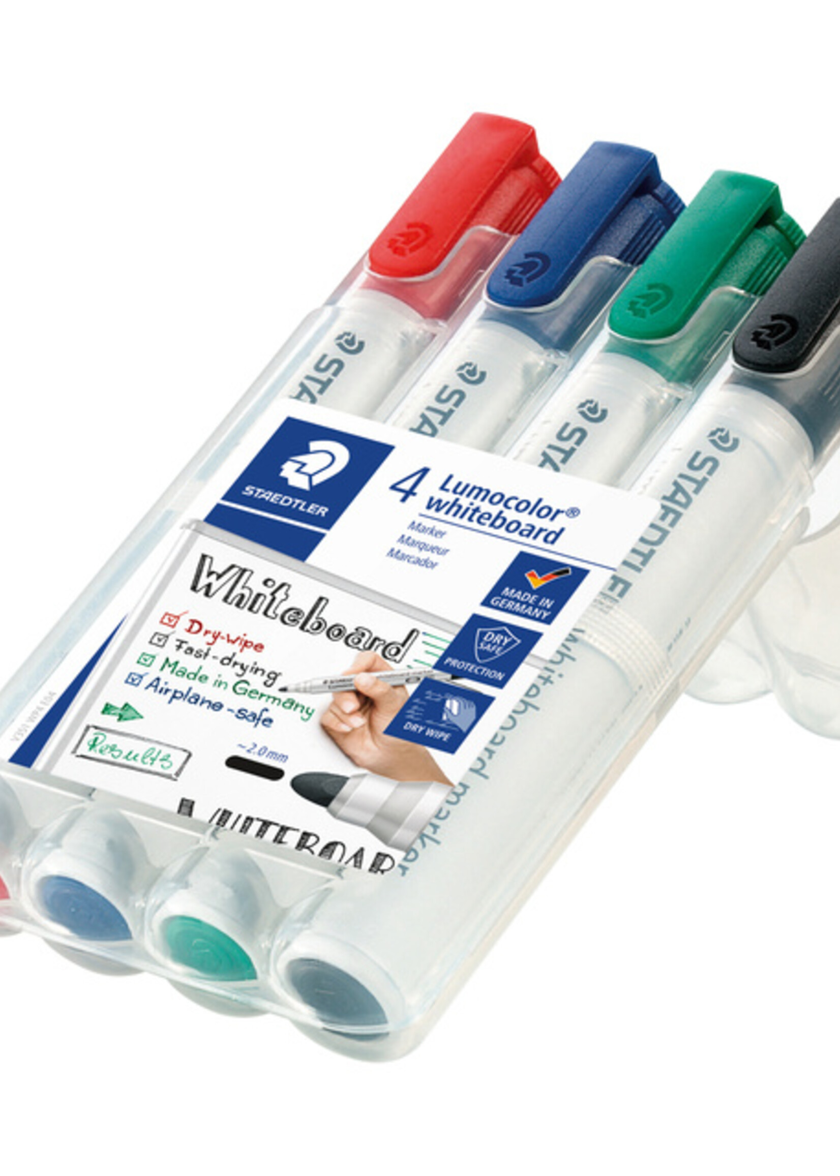 Staedtler Feutre tableau blanc Staedtler 351 ogive 2mm ass 4pcs