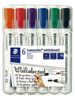 Staedtler Feutre Staedler 351 tableau blanc rond 2mm assorti 6 pièces