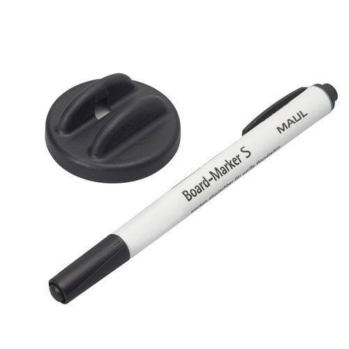 MAUL Whiteboardwisser MAUL met whitebordstift zwart magnetisch