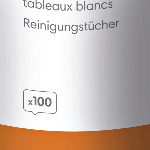 Nobo Lingettes Nobo pour tableau blanc pot de 100 pièces