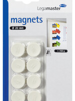 Legamaster Aimant Legamaster 20mm 250g 8 pièces blanc