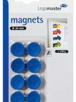 Legamaster Magneet Legamaster 20mm 250gr blauw 8stuks