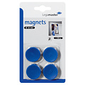 Legamaster Magneet Legamaster 30mm 850gr blauw 4stuks