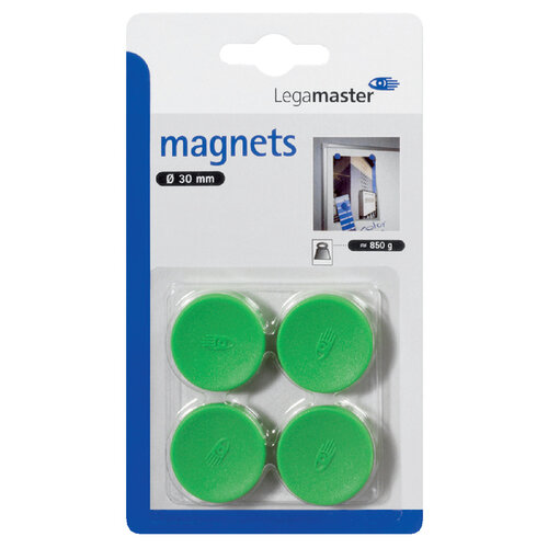 Legamaster Aimant Legamaster 30mm 850g 4 pièces vert