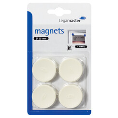 Magneet Legamaster 35mm 1000gr wit 4stuks