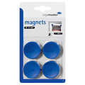 Legamaster Magneet Legamaster 35mm 1000gr blauw 4stuks