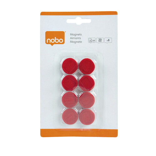 Nobo Aimant Nobo 20mm 120g rouge