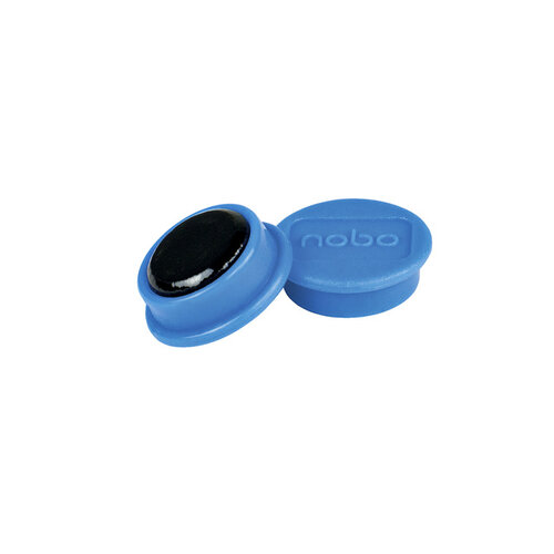 Nobo Magneet Nobo 13mm 100gr blauw 10stuks