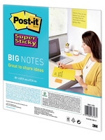 Post-it Scrum Big Notes 3M Post-it 27.9x27.9cm geel