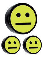 Smit Visual Aimant Smiley 35mm jaune