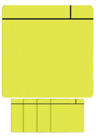 Smit Visual Aimant Scrum 7,5cmx7x5cm jaune