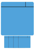 Smit Visual Aimant Scrum 7,5cmx7x5cm  bleu ciel