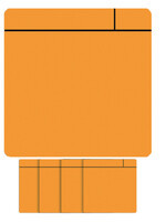 Smit Visual Aimant Scrum 7,5cmx7x5cm orange