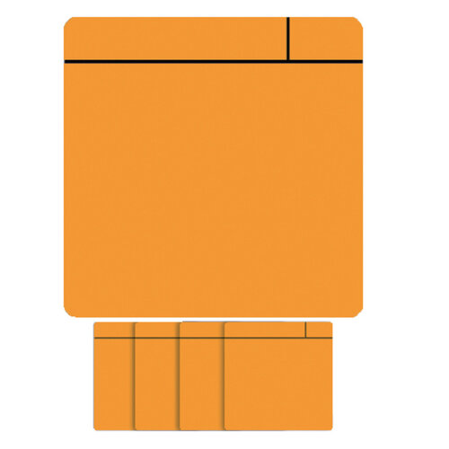 Smit Visual Aimant Scrum 7,5cmx7x5cm orange