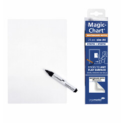 Magic-chart notes Legamaster tableau Blanc 20x30cm blanc