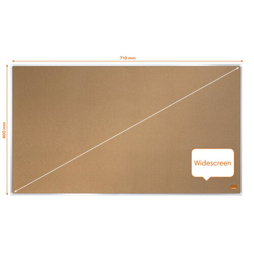Nobo Tableau d'affichage Nobo Impression Pro Widescreen 71x40cm liège