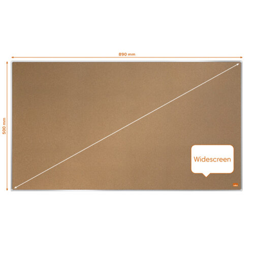 Nobo Tableau d'affichage Nobo Impression Pro Widescreen 89x50cm liège