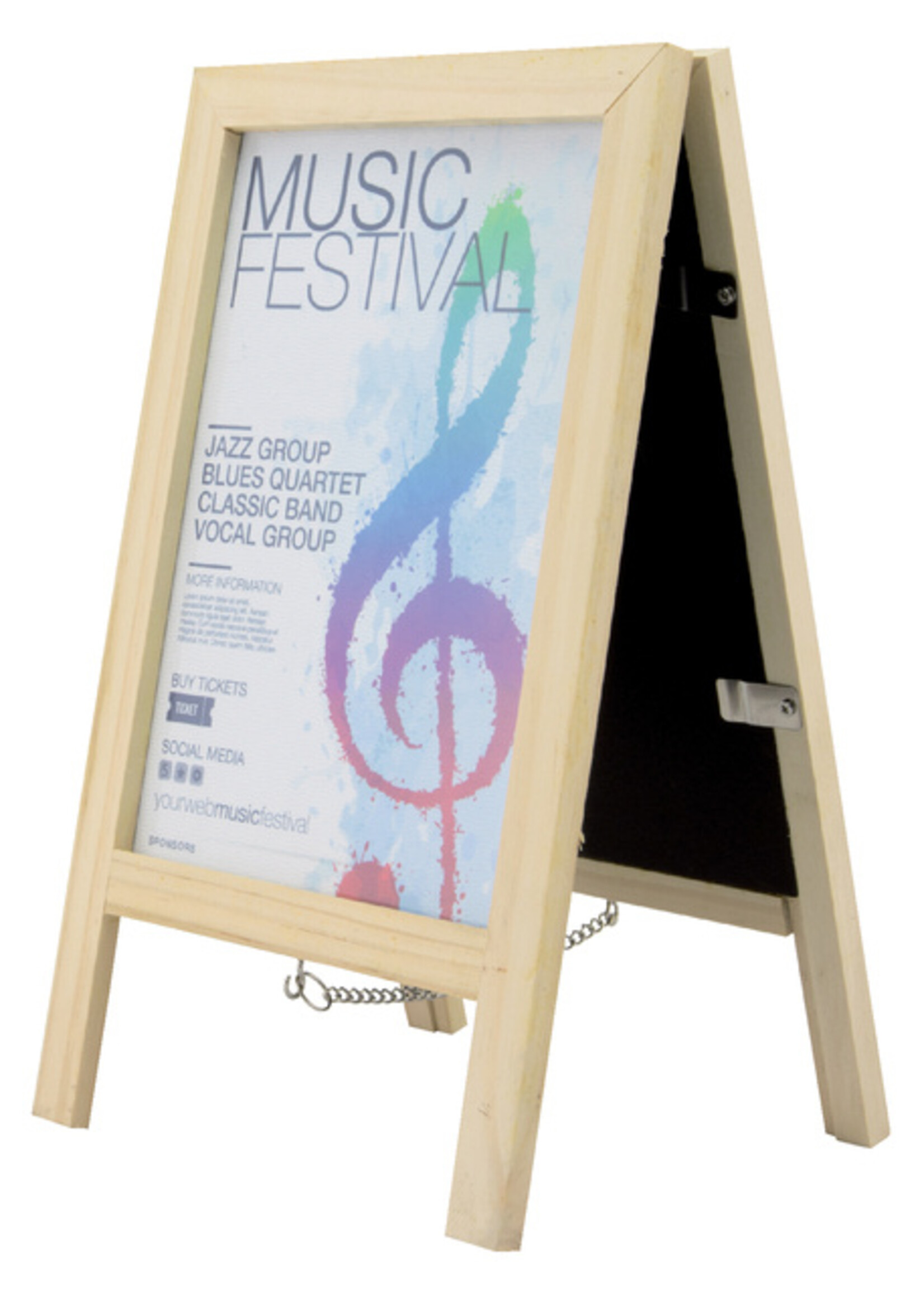 Securit Krijtbord securit mini tafelstoepbord